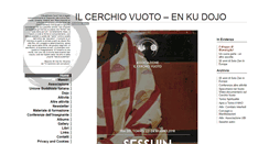 Desktop Screenshot of ilcerchiovuoto.it